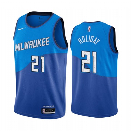 Milwaukee Bucks Jrue Holiday 21 2020-21 City Edition Miesten Pelipaidat Swingman